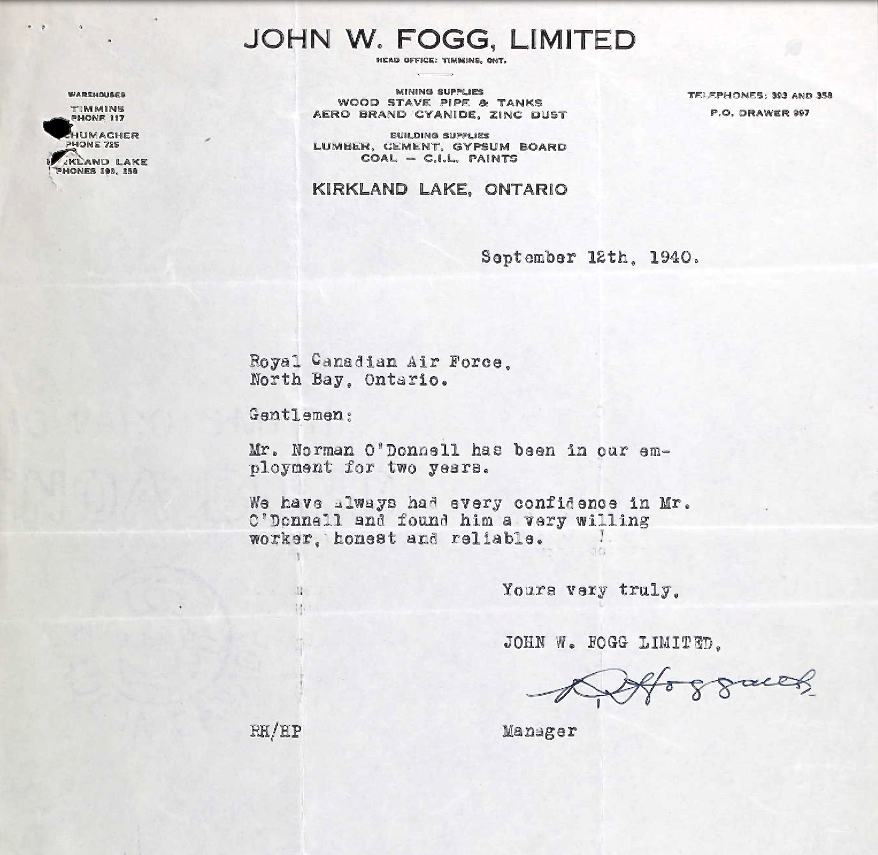 Letter of recommendation