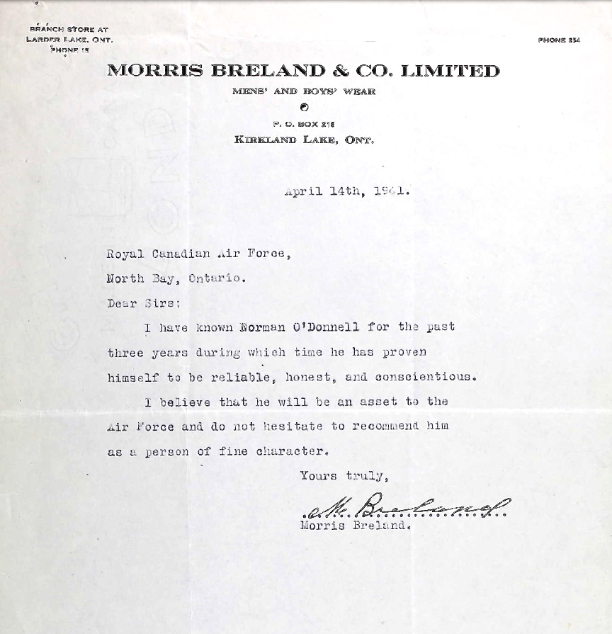 Letter of recommendation