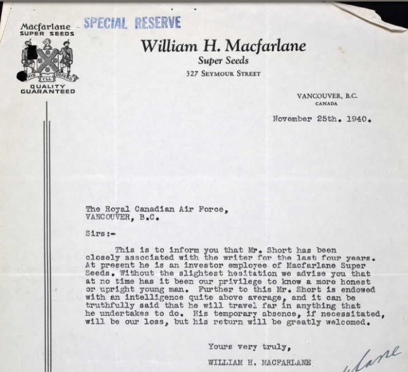 Letter of recommendation