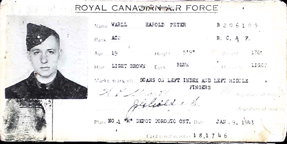 Photo of HAROLD PETER WARLL