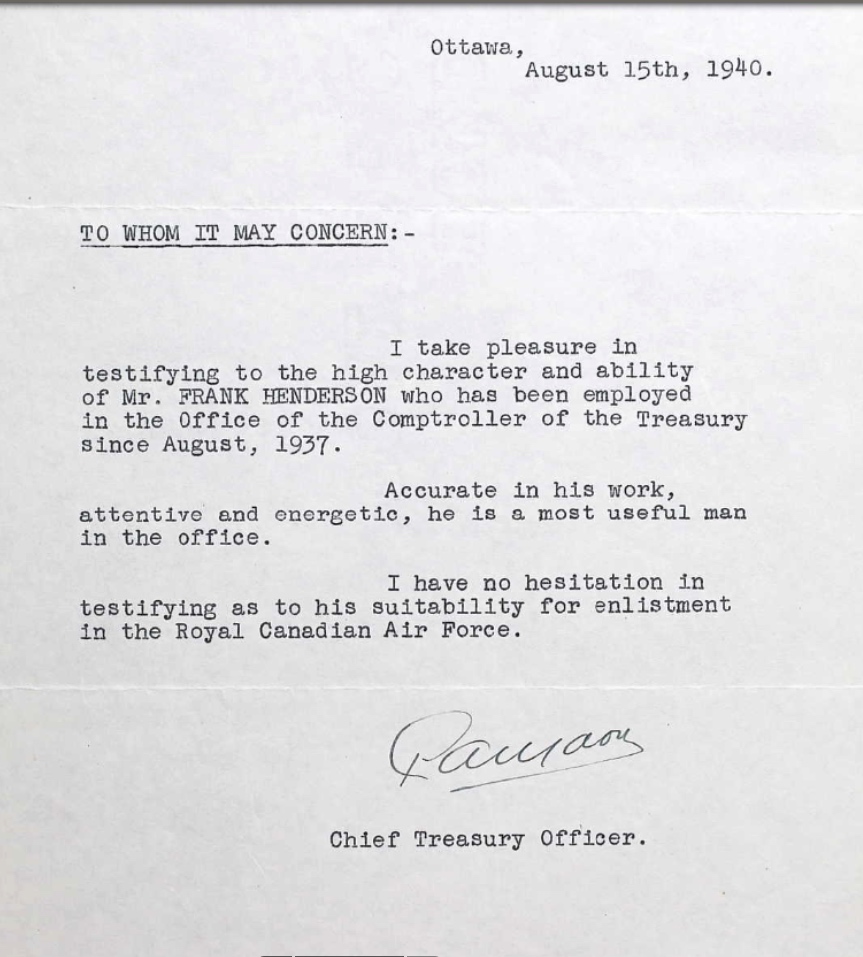 Letter of recommendation