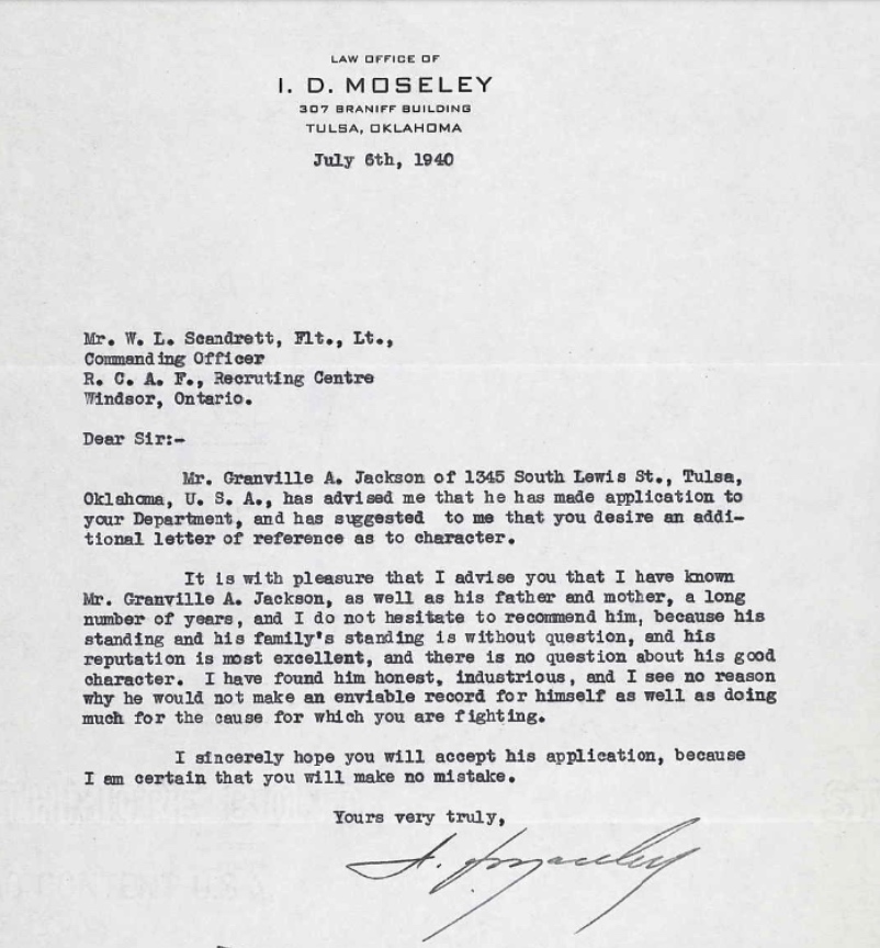 Letter of recommendation