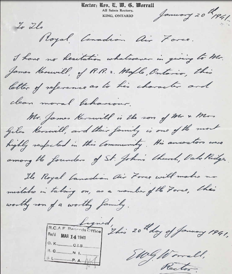 Letter of recommendation