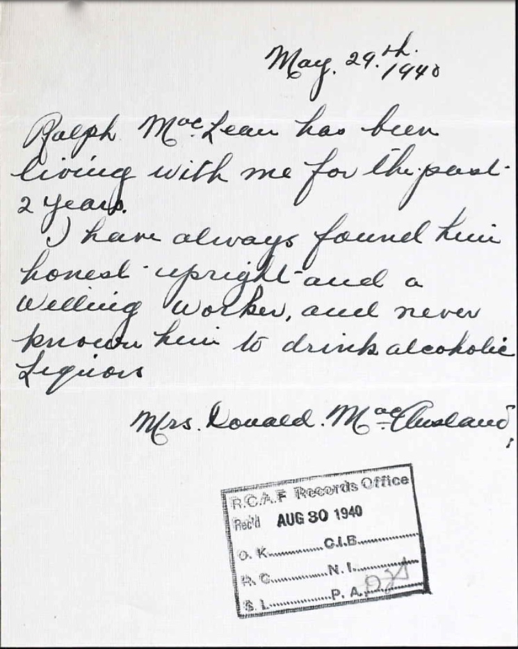 Letter of recommendation