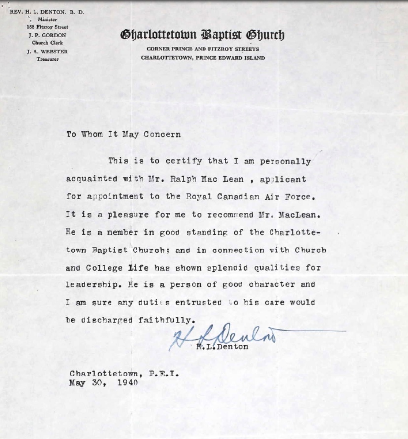 Letter of recommendation