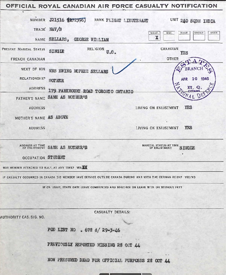 Notification of death