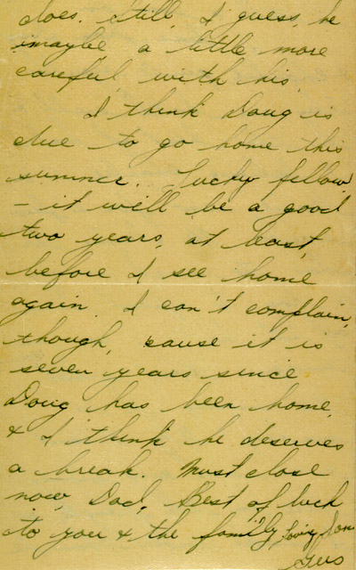 Last page of letter