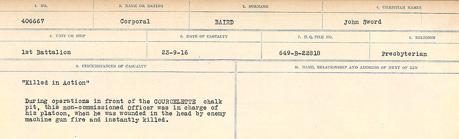 Circumstances of Death Registers