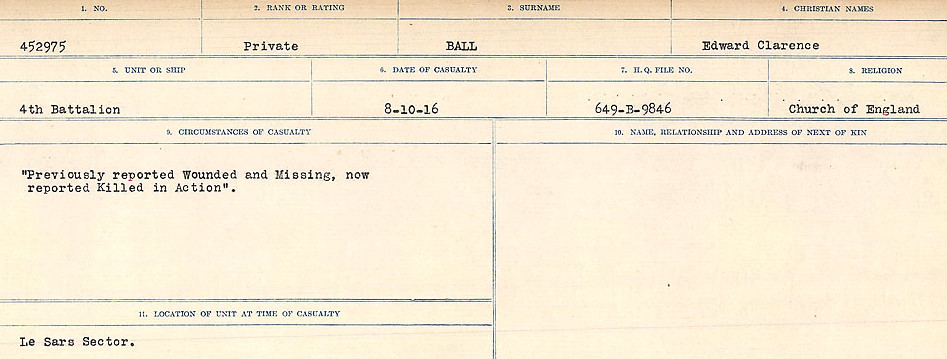 Circumstances of Death Registers