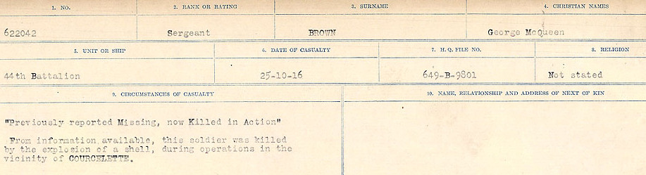 Circumstances of Death Registers