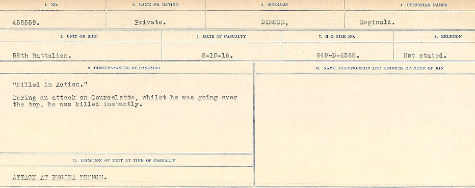Circumstances of death registers