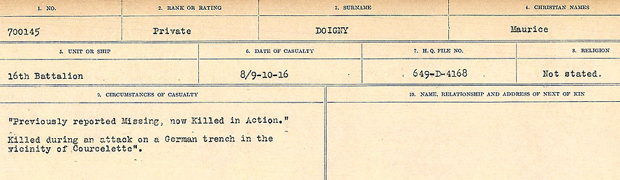 Circumstances of death registers