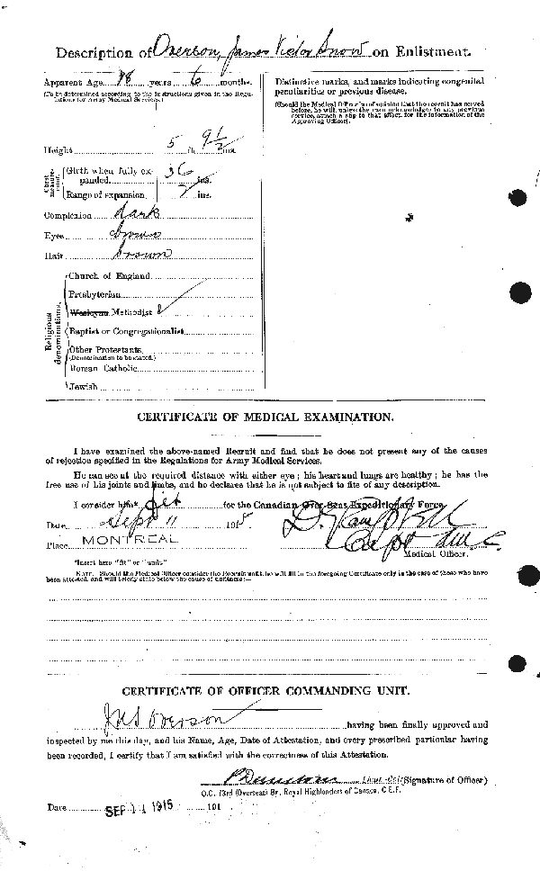 Attestation Papers (Reverse)