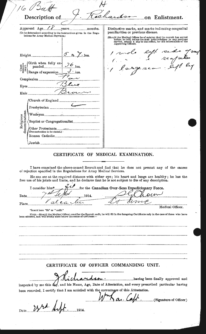 Attestation Paper (back)