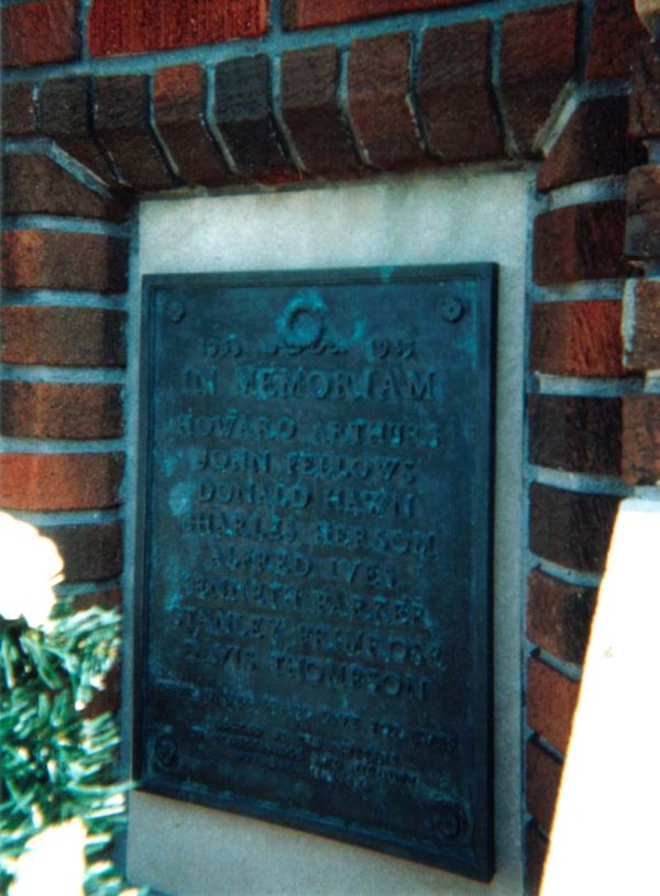 Detail of Streetsville Ontario War Memorial