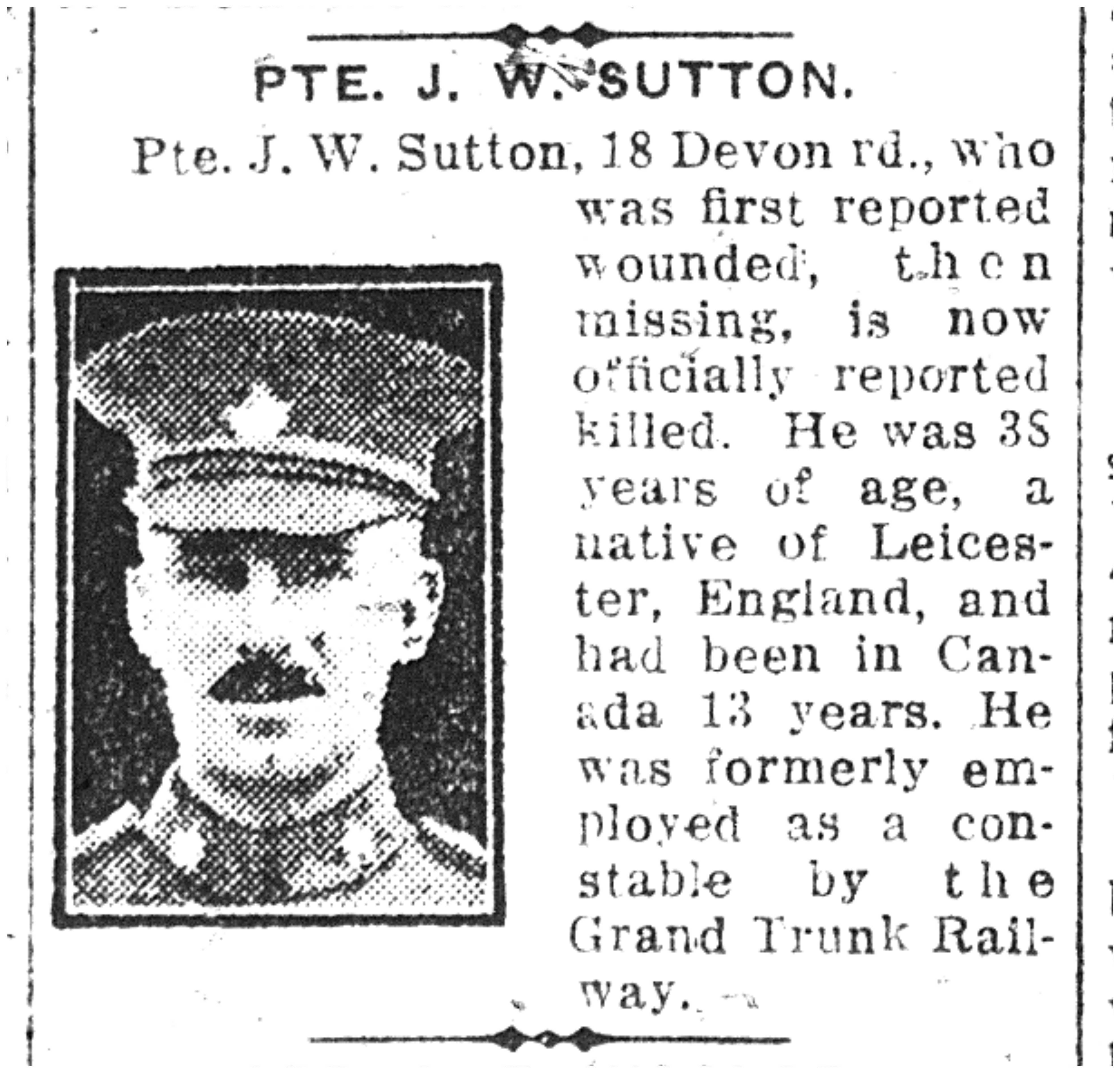 Photo of JOHN WILLIAM SUTTON