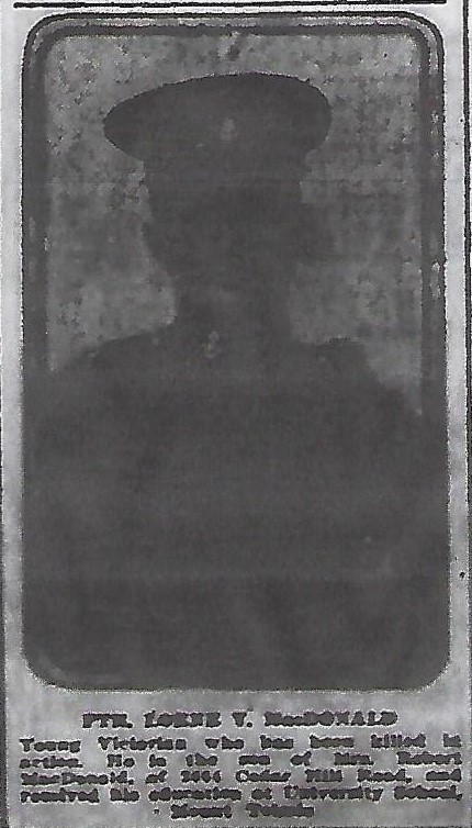 Photo of LORNE VALLANCE MACDONALD