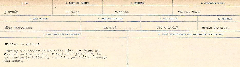 Circumstances of Death Registers