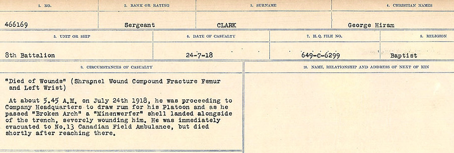 Circumstances of Death Registers