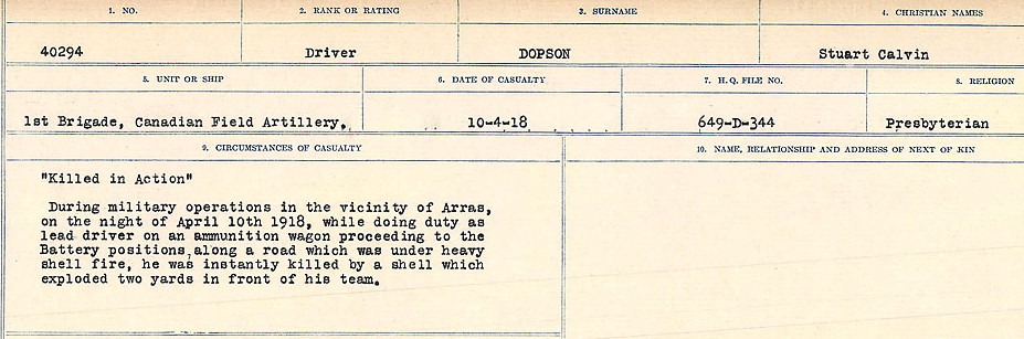 Circumstances of death registers