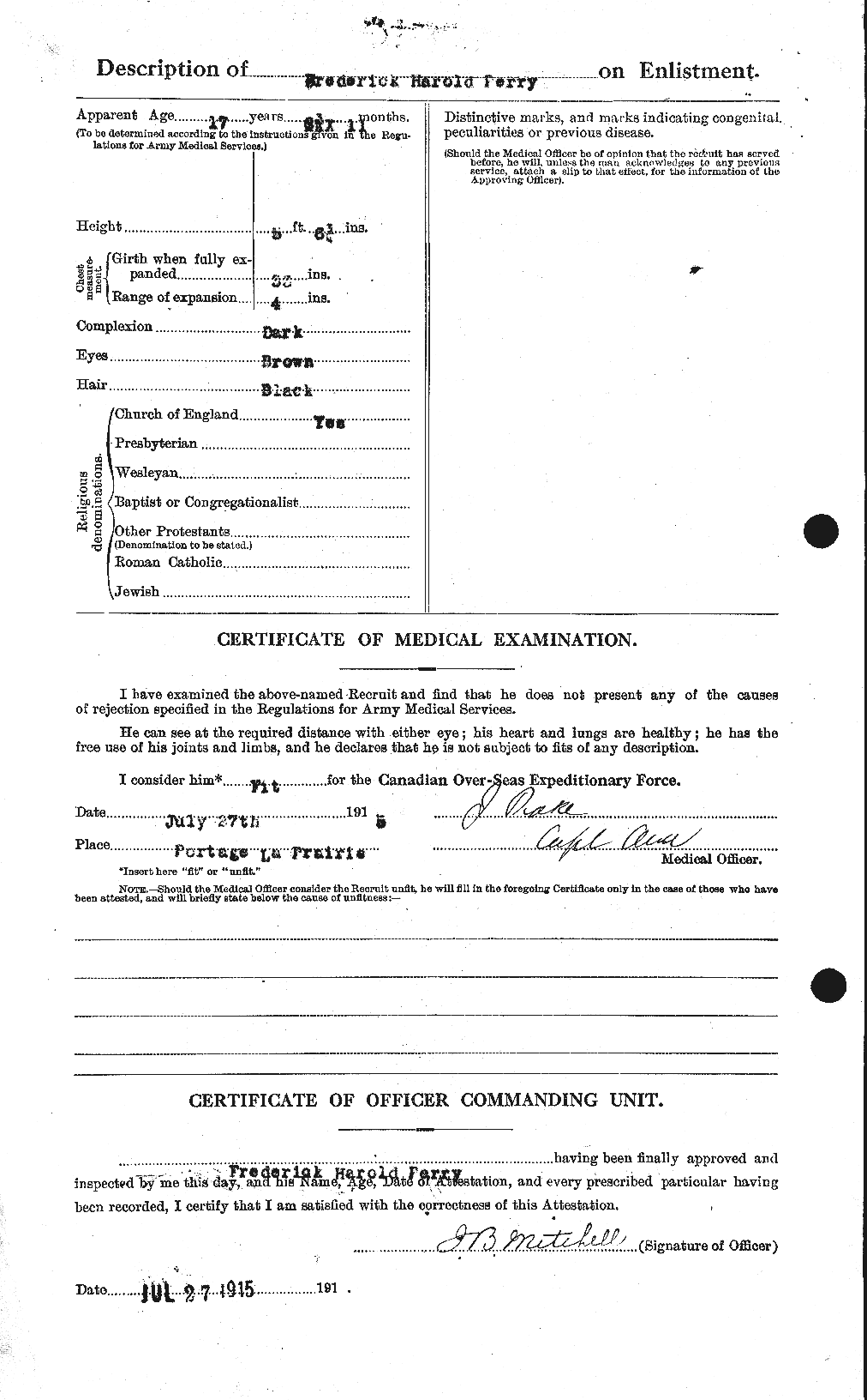 Feuille d'engagement