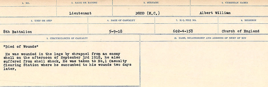 Circumstances of death registers