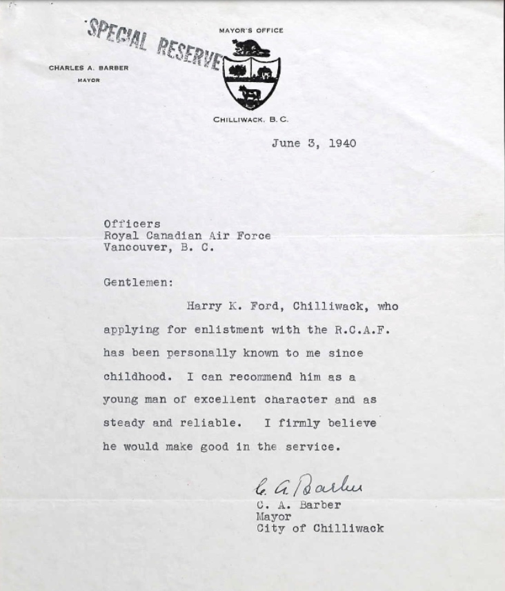 Letter of recommendation