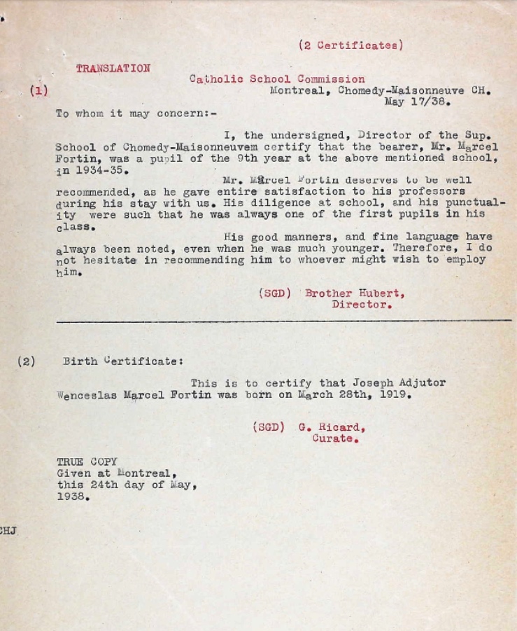 Letter of recommendation