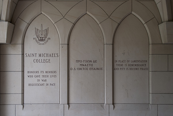 St. Michael’s College Memorial Intro