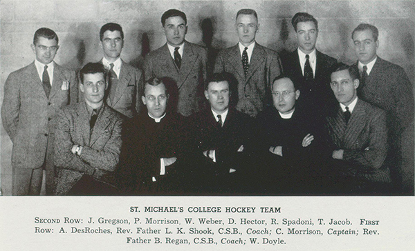 Photo of St. Michael’s College Hockey team