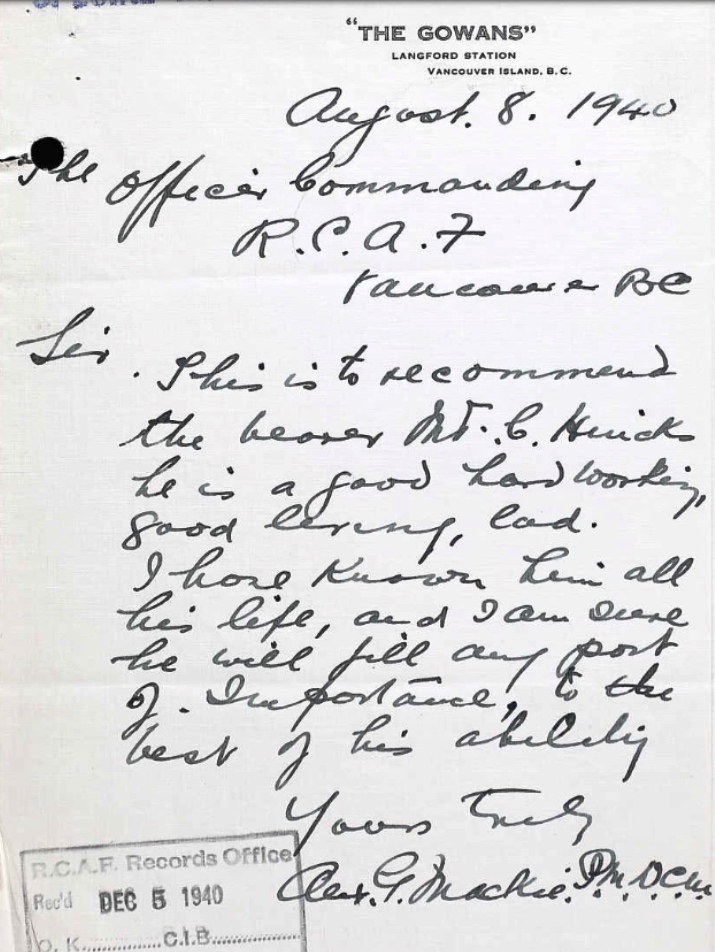 Letter of recommendation