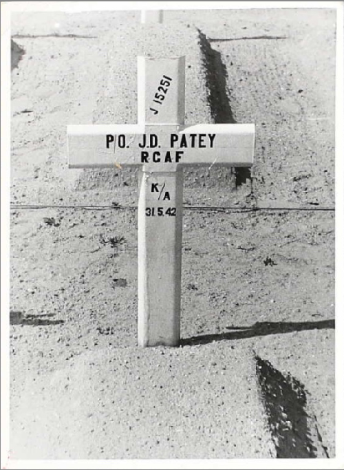 Temporary grave marker