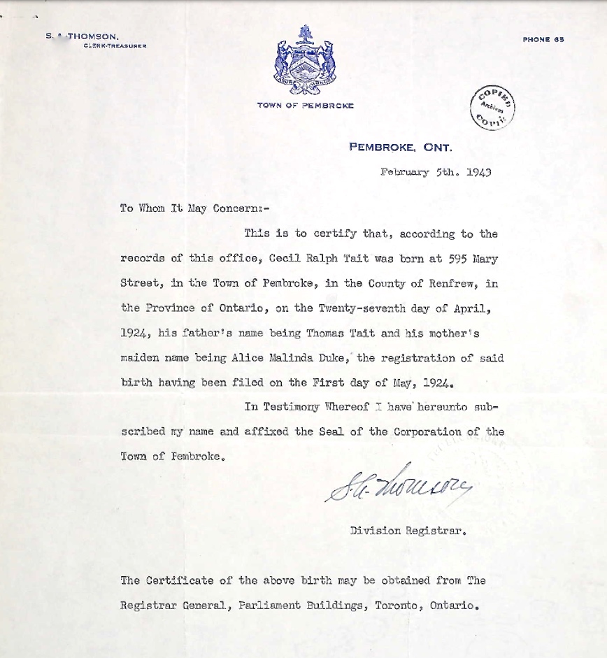 Letter of recommendation