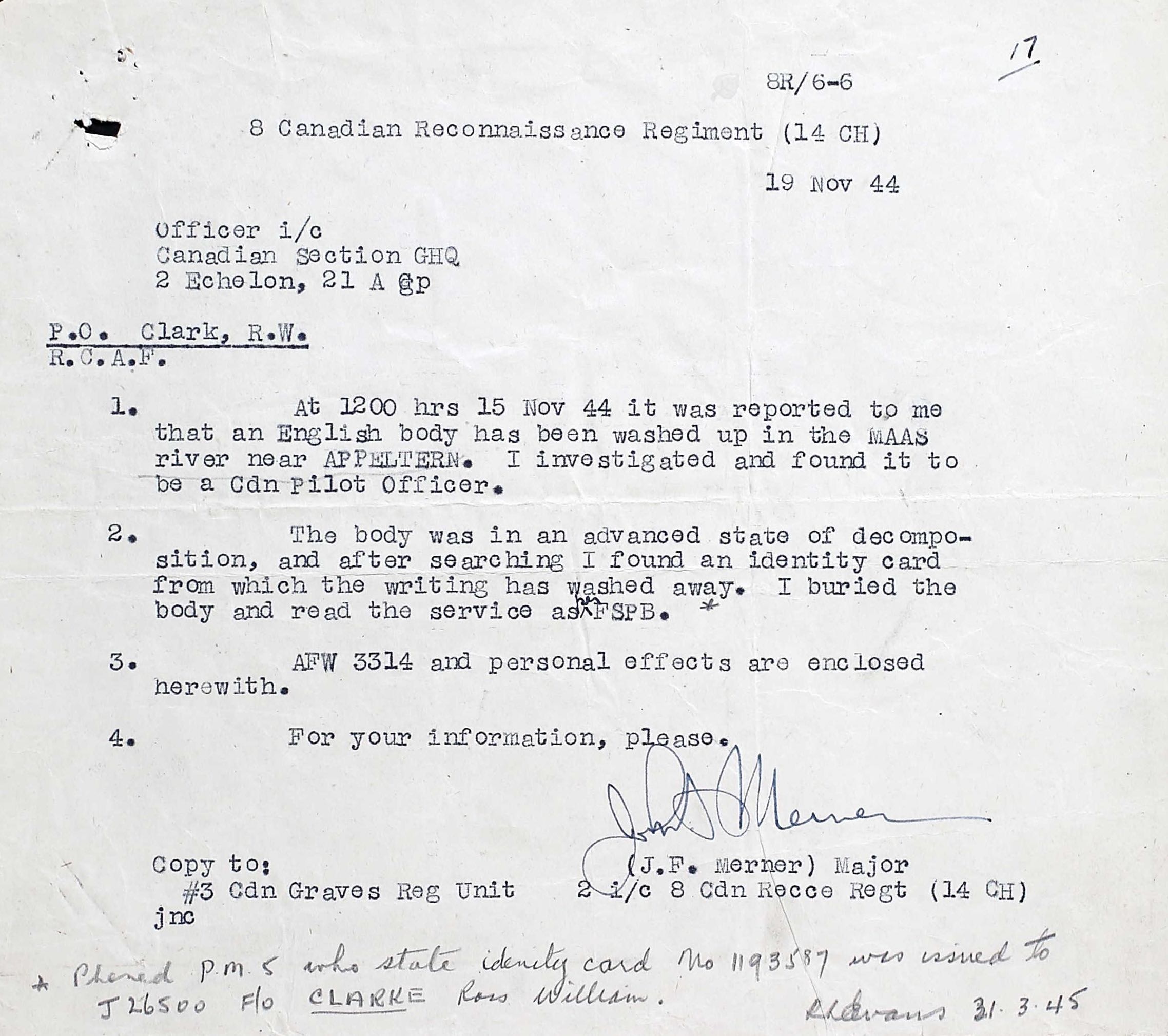 Circumstances of Death