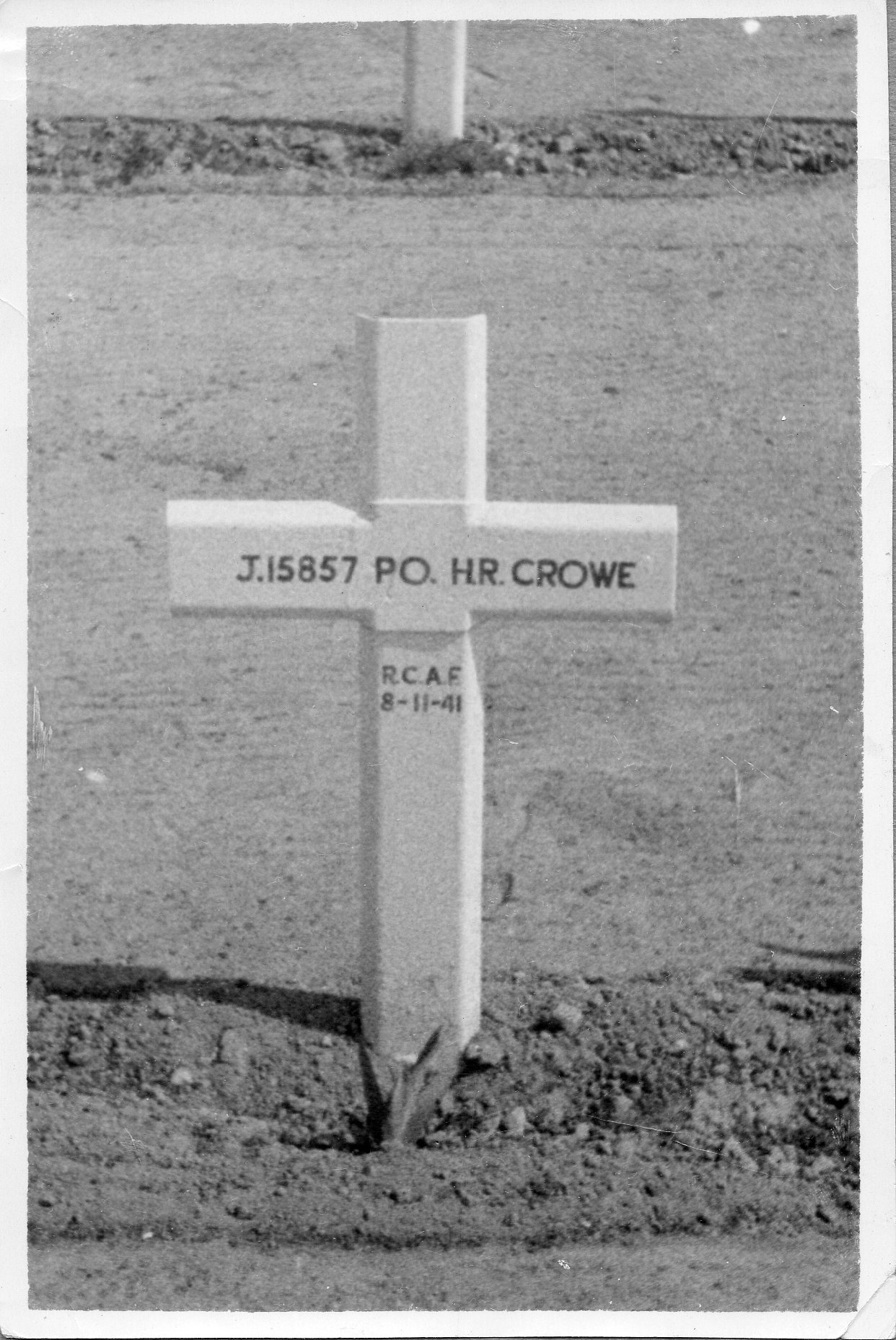 Temporary grave marker
