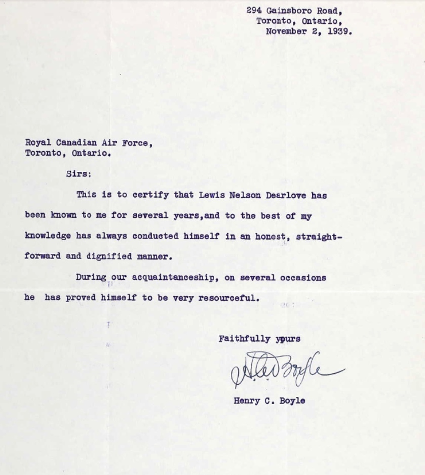 Letter of recommendation