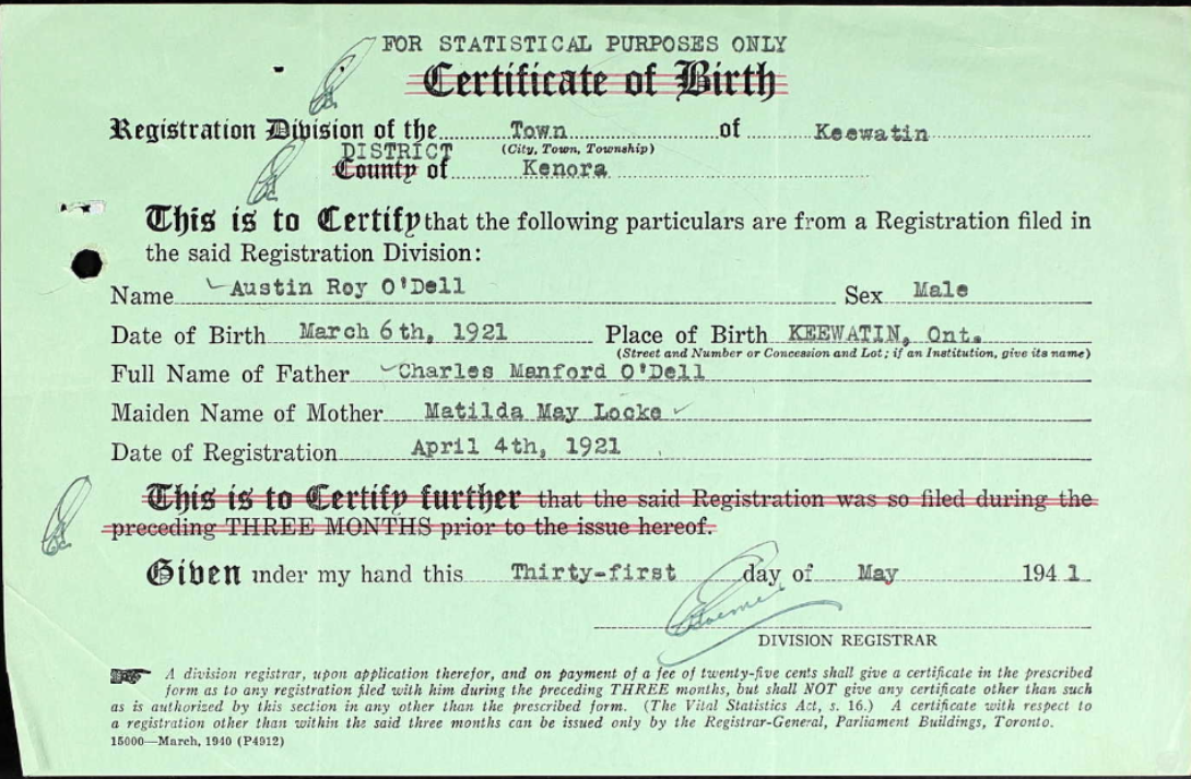Birth Certificate