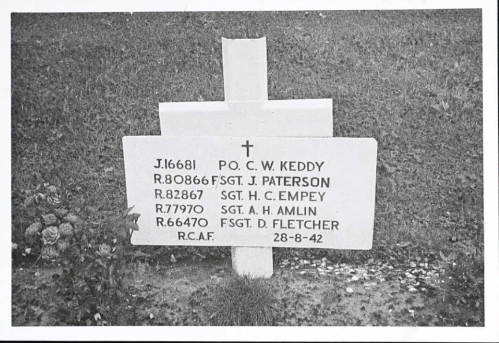 Temporary grave marker