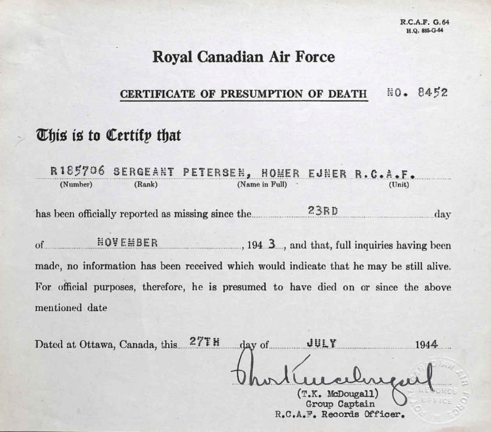 Notification of Death