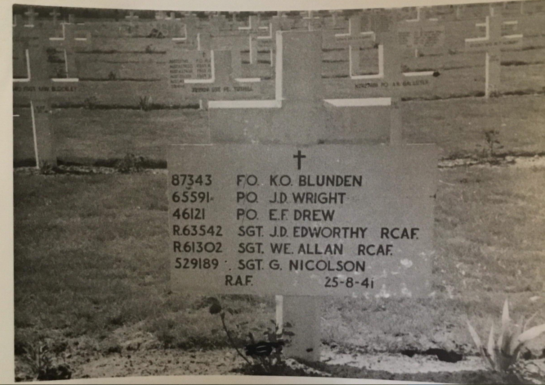 Temporary grave marker