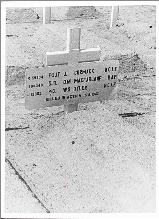 Temporary grave marker