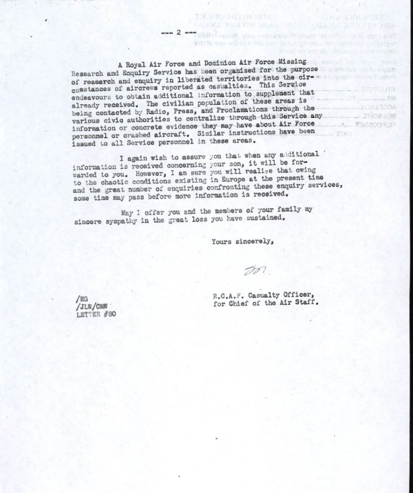 Letter (Page 2 of 2)