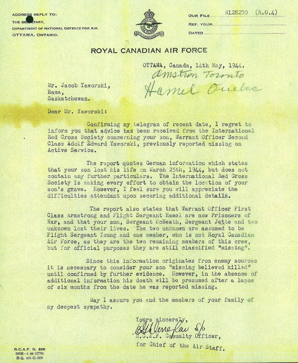 Letter (May 14, 1944)