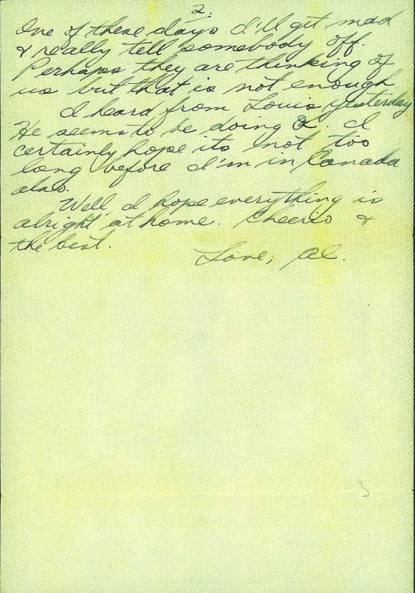 Letter home page 2 (March 18, 1944)