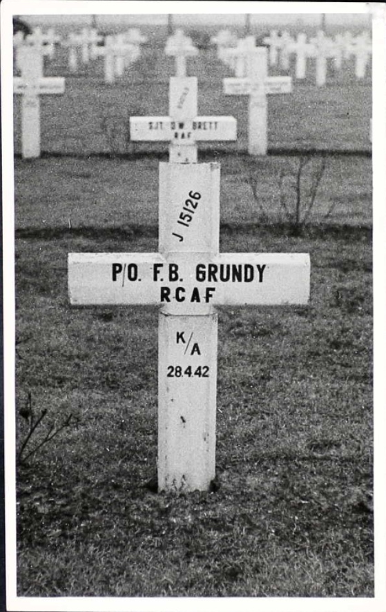 Temporary grave marker