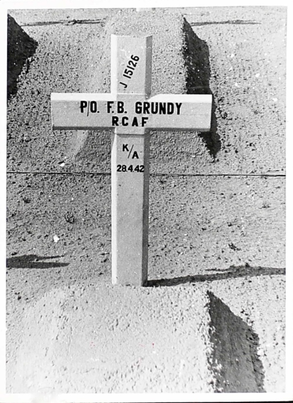 Temporary grave marker