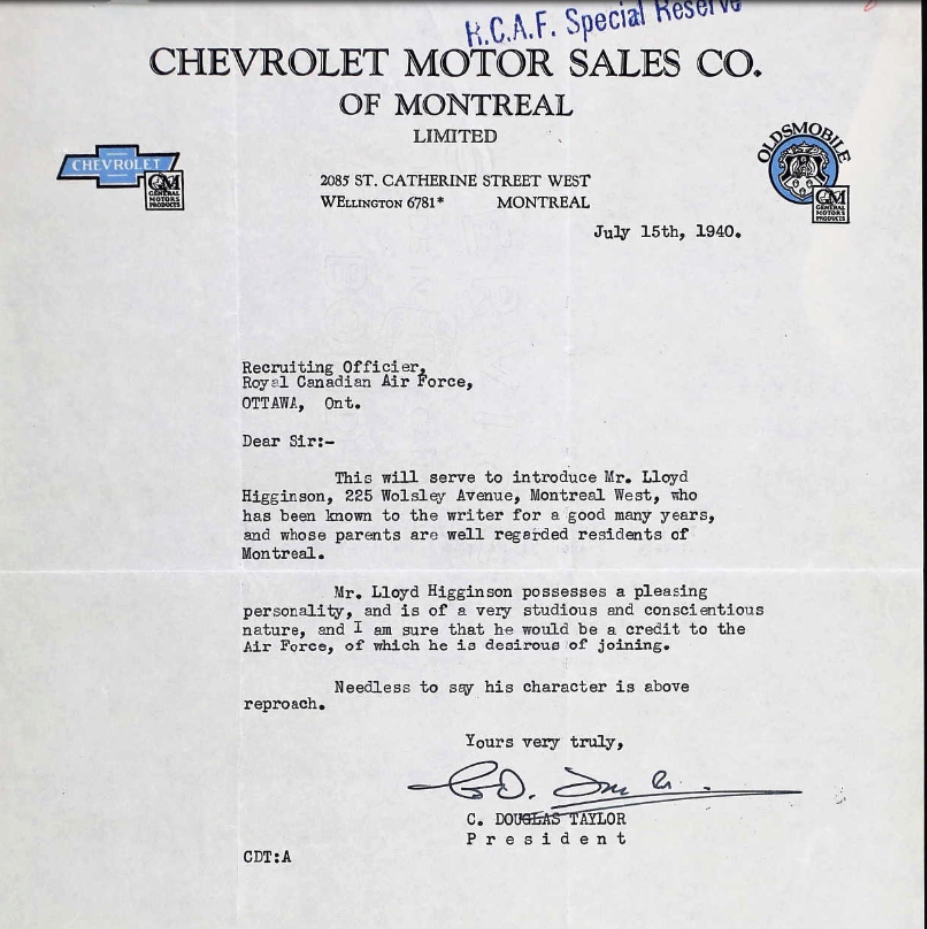 Letter of recommendation