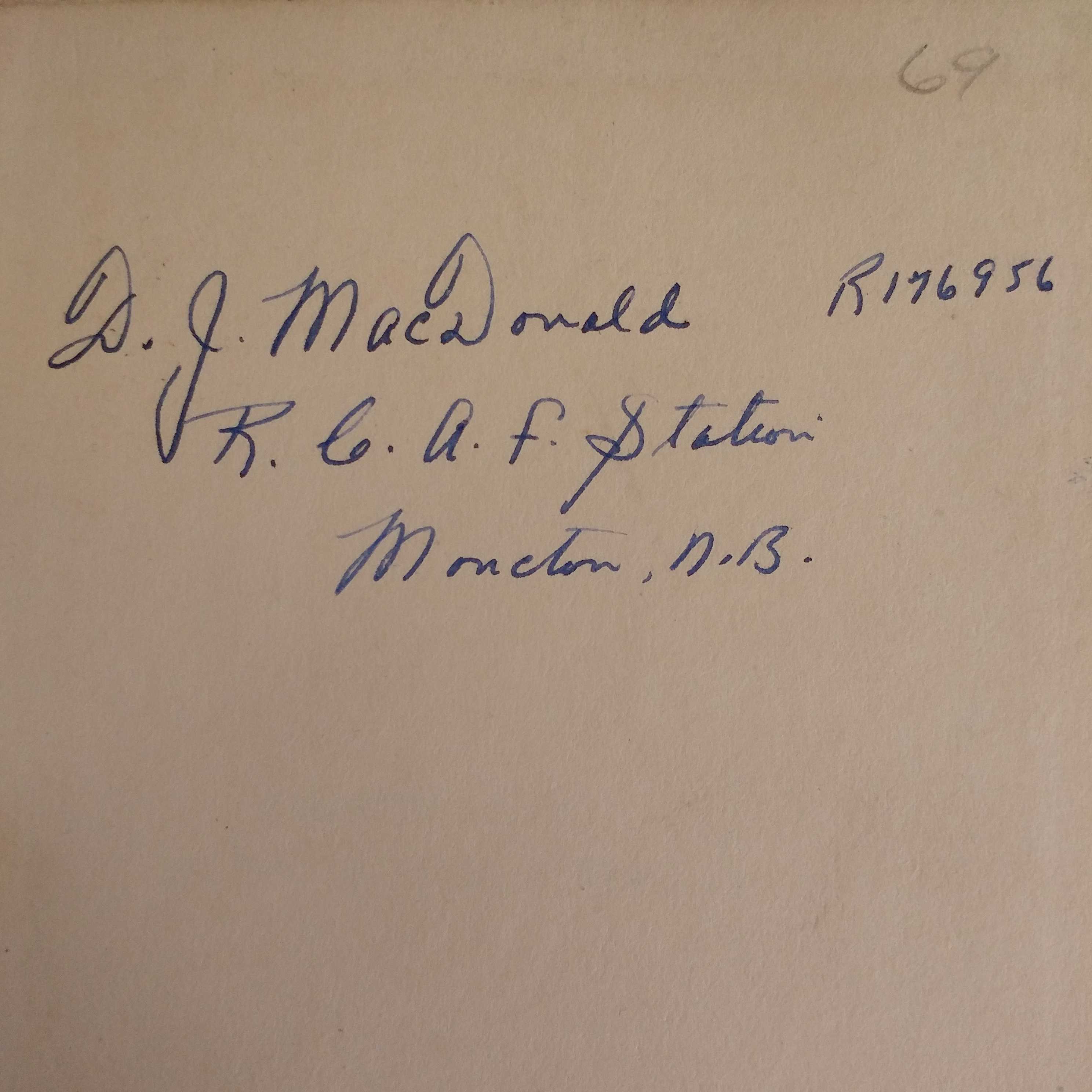 Photo of DONALD JOHN MACDONALD