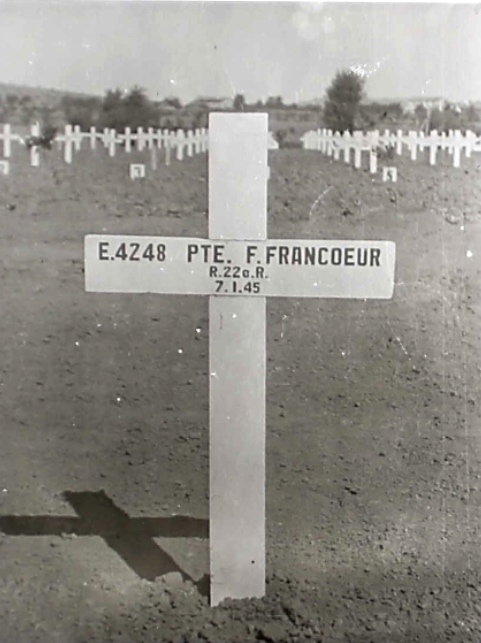 Temporary grave marker