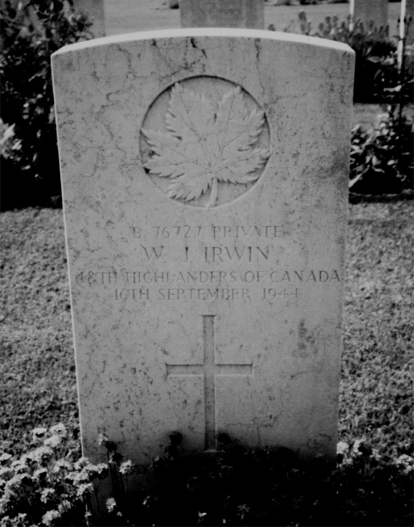 Headstone of William J. Irwin